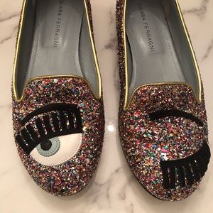Chaira Ferragni glitter shoes size 37